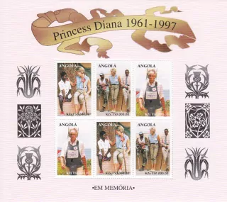 Angola známky, Princezna Diana